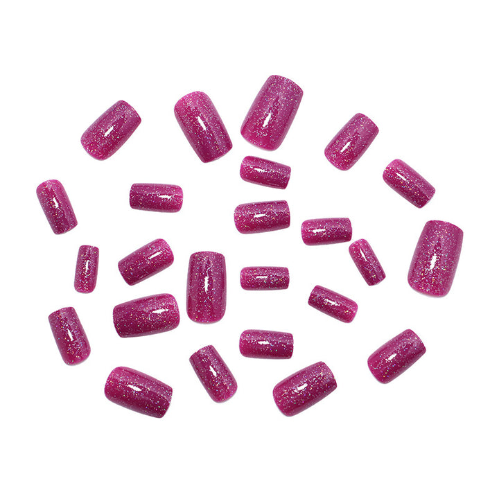 Glamouröse Glitzer Press-On Nagelset Karnz