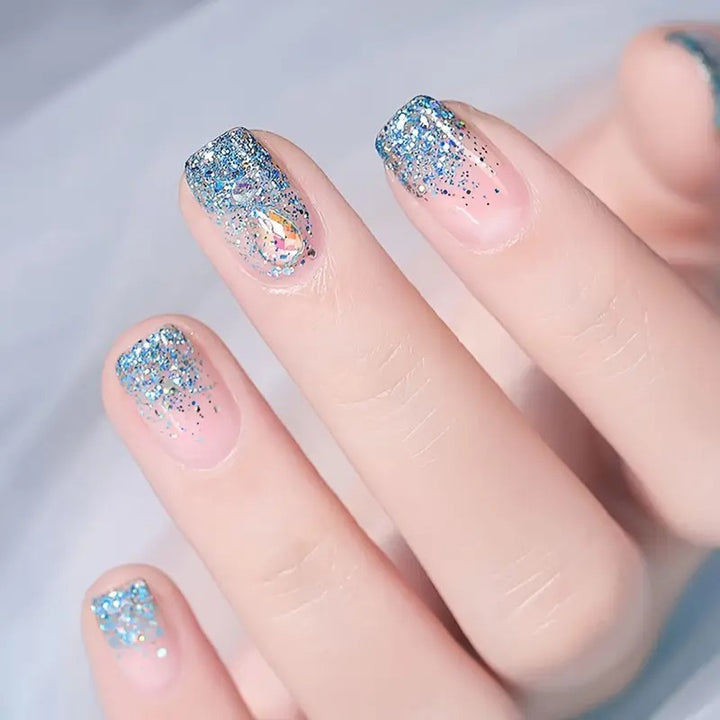 Glitzer Ombre Nagel Wraps