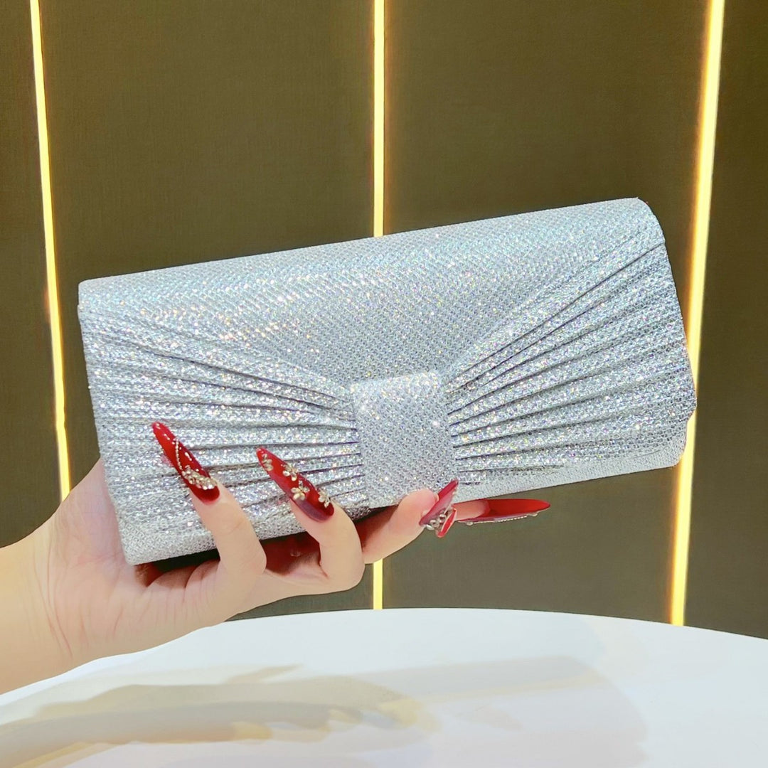 Glitzernde Falt-Abend-Clutch