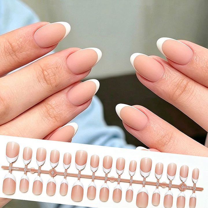 Weiche matte French Tip Press-on-Nägel
