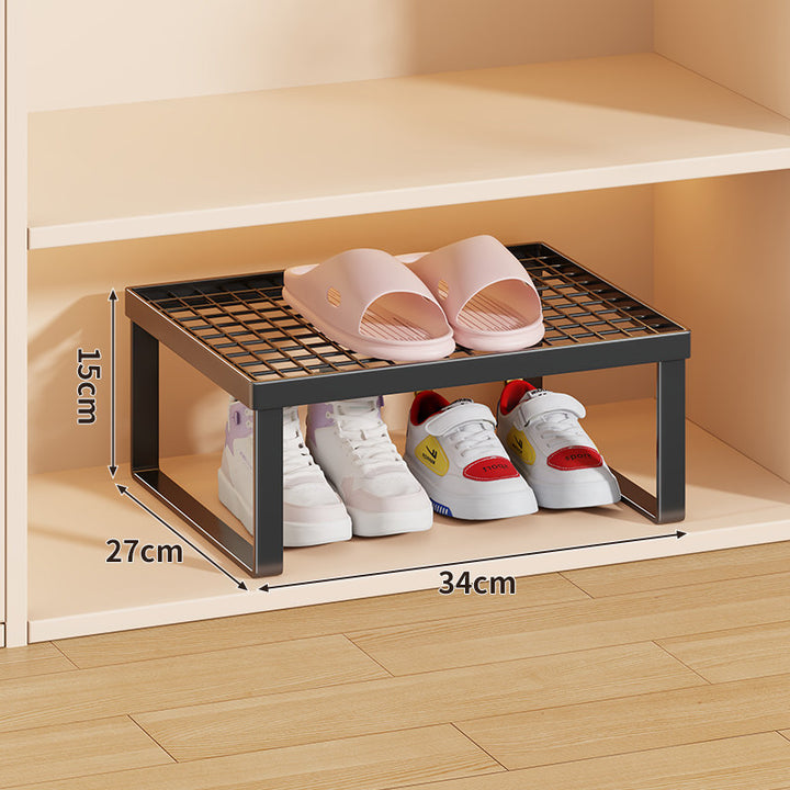 Stapelfähiger Mesh-Top Schuhregal Riser Organizer