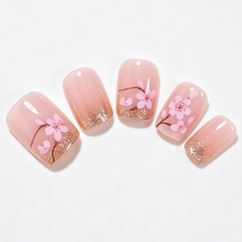 Elegantes Florales Nagelkunst Design Kit Karnz