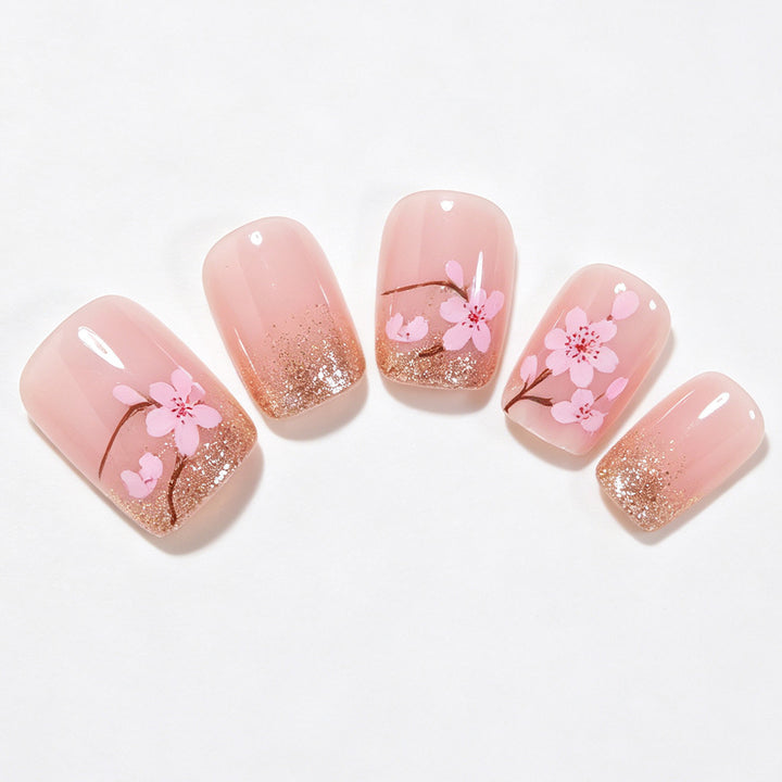 Elegantes Florales Nagelkunst Design Kit Karnz