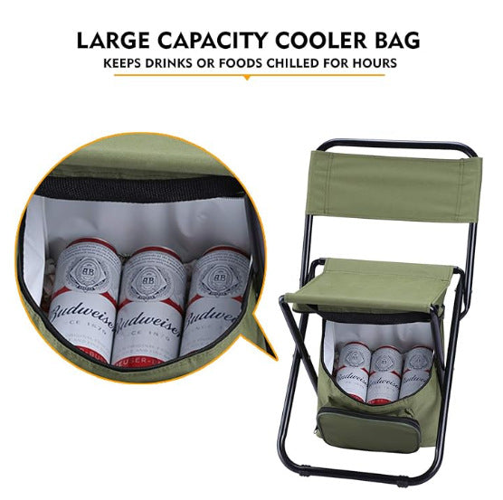 Unisex Klappstuhl mit isolierter Kühltasche Karnz