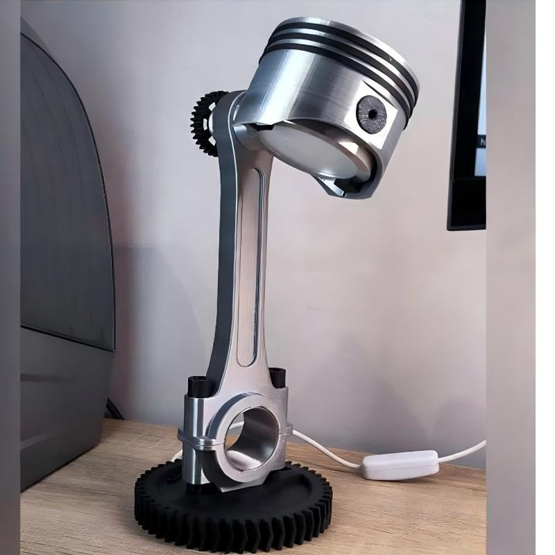 Stilvolle Tischlampe im Automobil-Design Karnz
