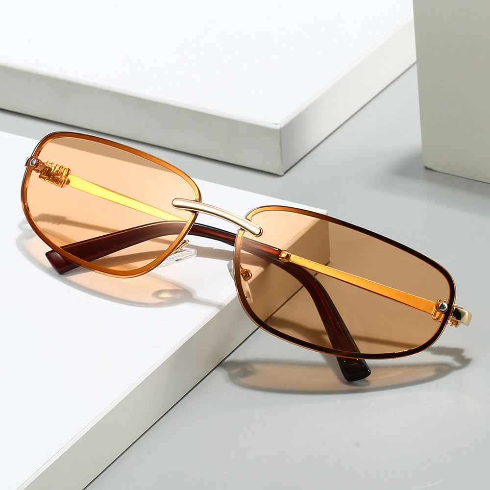Luxuriöse Vintage-inspirierte Gradient-Sonnenbrille Karnz