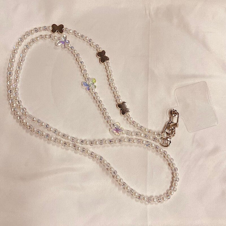 Eleganter Perlen Charm Brillenhalter Karnz