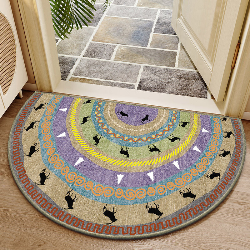 Elegante runde Blumendesign-Innenmatte Karnz