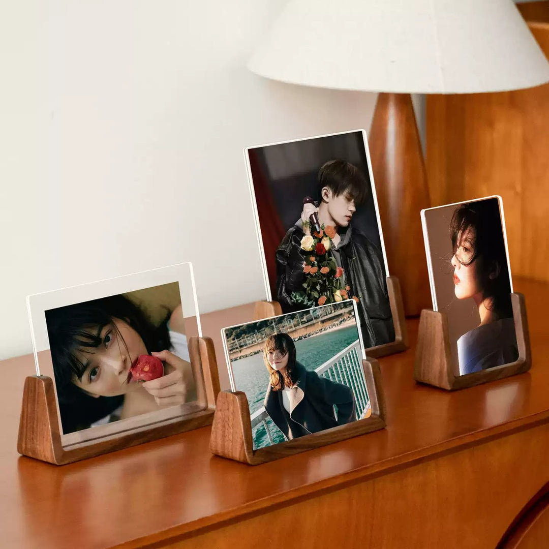 Holz Foto Karten Display Ständer