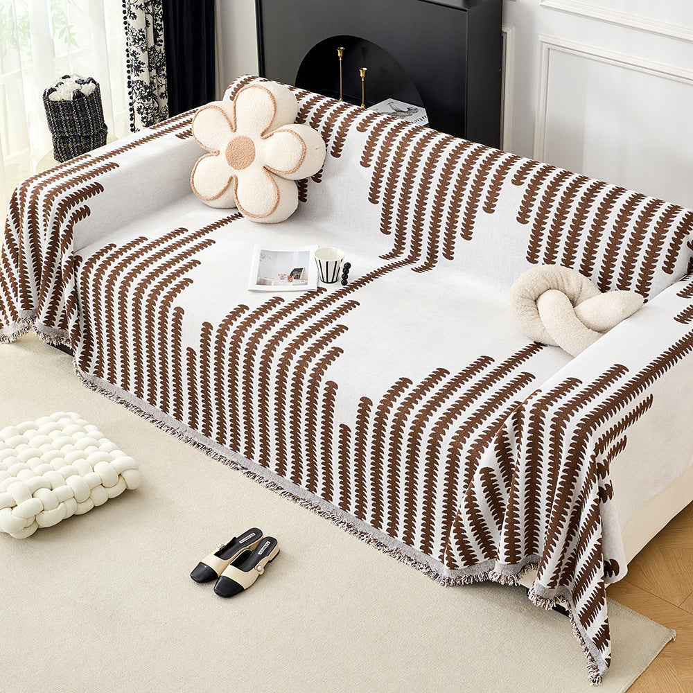 Gemütliche dekorative Fransen-Sofa-Wurfdecke