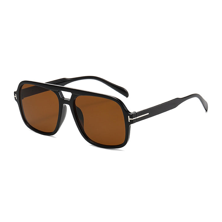 Damen Modische quadratische Sonnenbrille mit robustem Rahmen Karnz