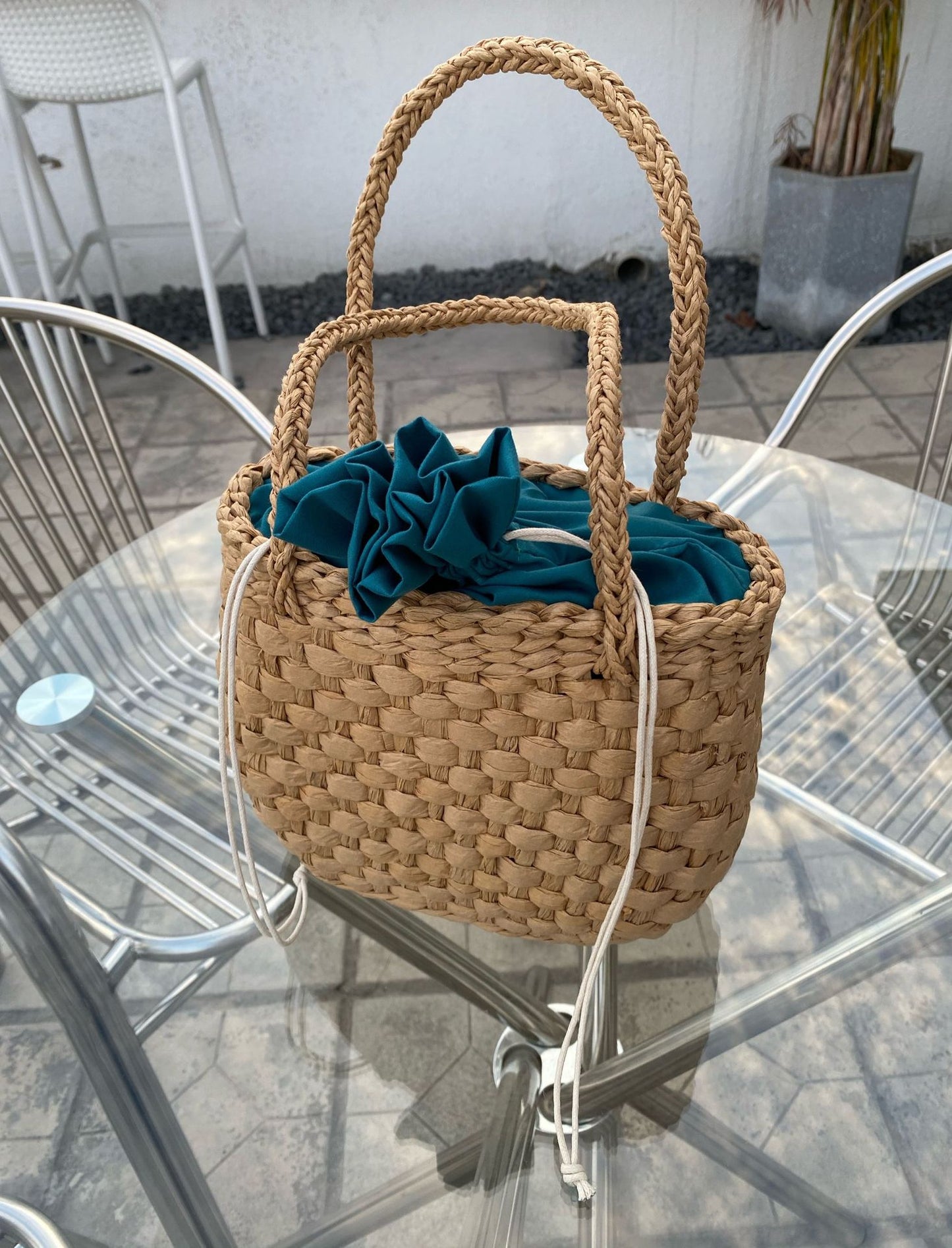 Damen Geflochtene Tasche Karnz