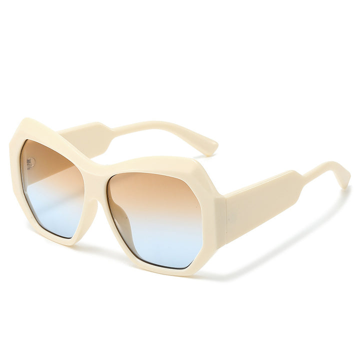 Statement Sechseckige Rahmen Sonnenbrille Karnz