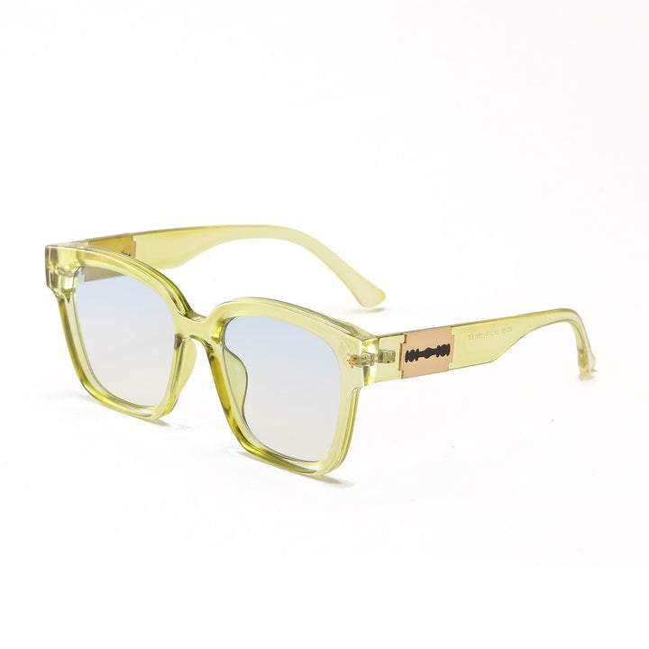 Damen modische quadratische Sonnenbrille mit transparentem Gestell Karnz