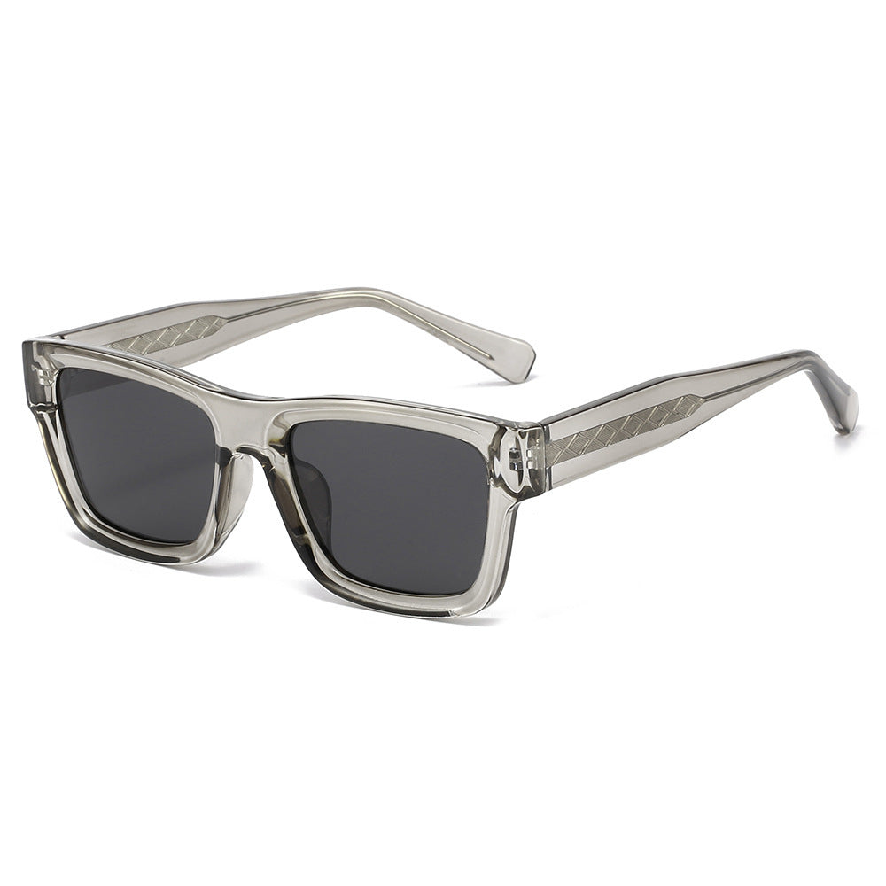 Damen Sonnenbrille im urbanen, kantigen Design mit metallischen Akzenten Karnz