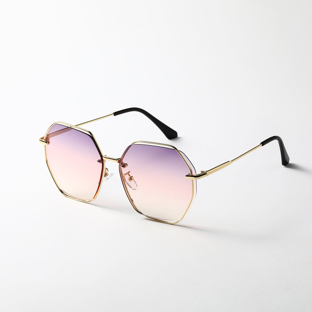 Damen modische achteckige Sonnenbrille mit elegantem Rahmen Karnz