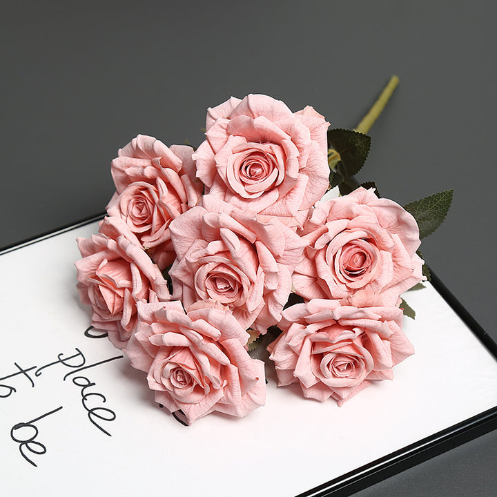Premium Künstlicher Blumenkopf Rosenstrauß