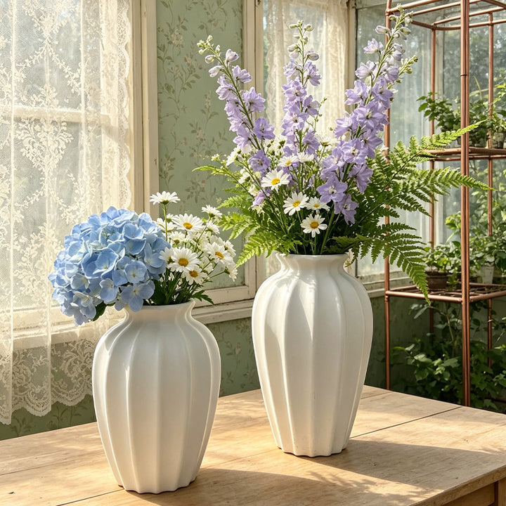 Skulpturale Texturierte Dekorative Vase Karnz