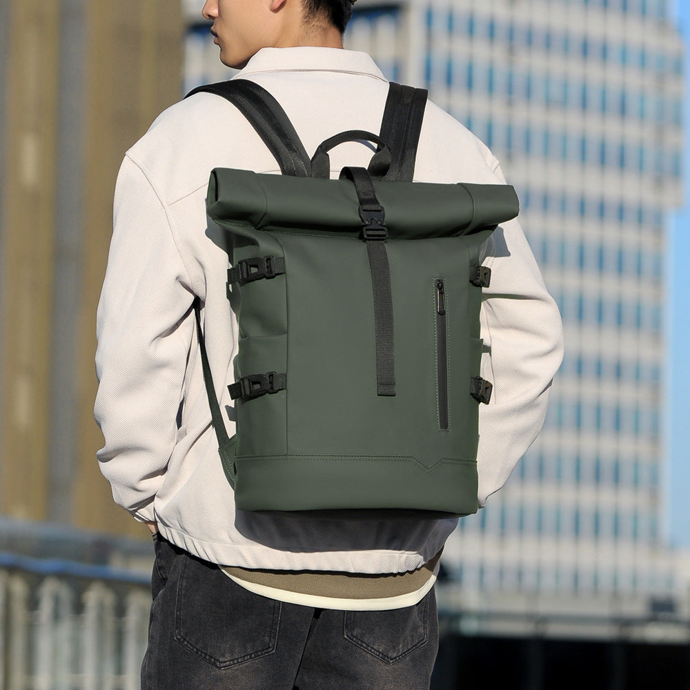 Stylischer Rolltop-Rucksack mit Vielseitigen Organisationsfächern Karnz