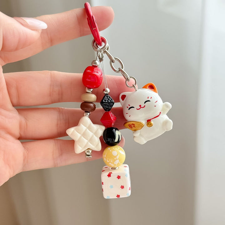 Schlüsselanhänger mit Niedlichem Katzenmotiv Karnz