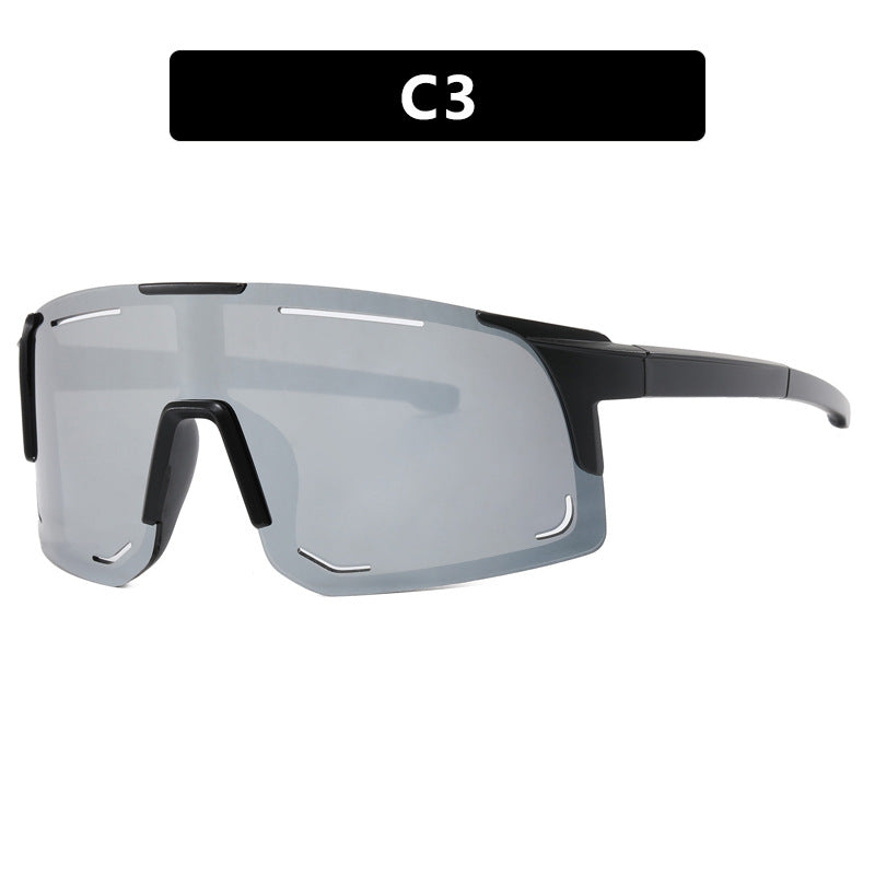 Damen sportliche Sonnenbrille mit integriertem UV-Schutz und großem Sichtfeld Karnz