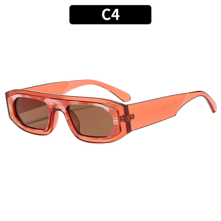 Geometrische Hochrahmen-Sonnenbrille