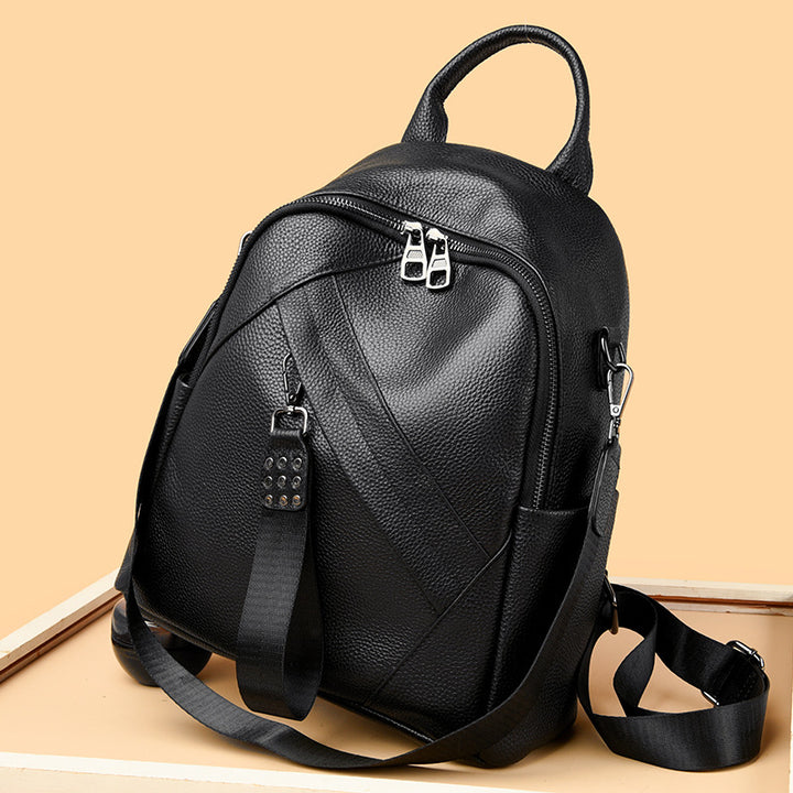Vintage-inspirierter strukturiertes Leder-Rucksack Karnz