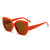Damen oversized modische Sonnenbrille mit geschwungenem Rahmen Karnz