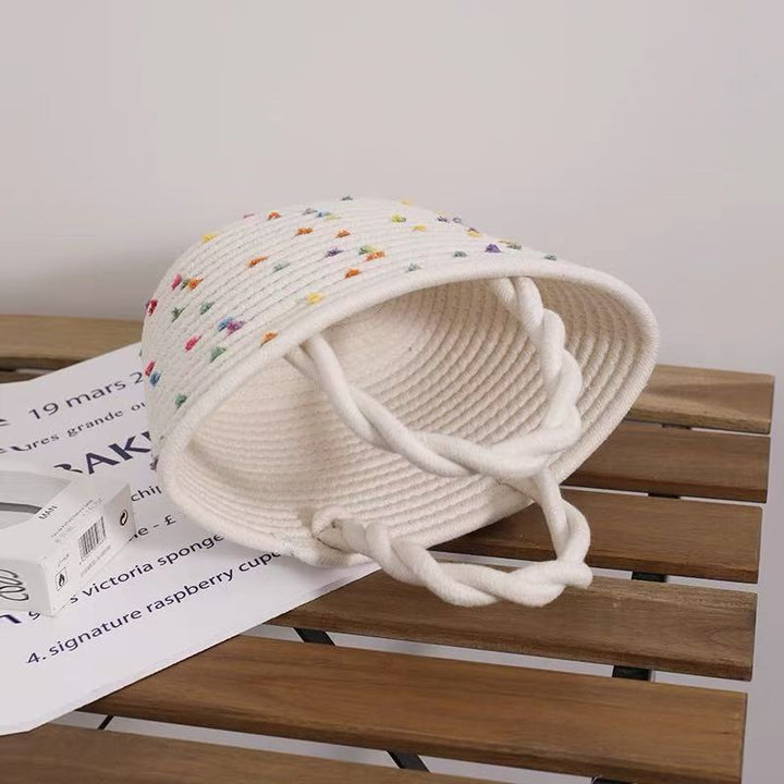 Damen Handtasche mit buntem Punktedezorn Karnz