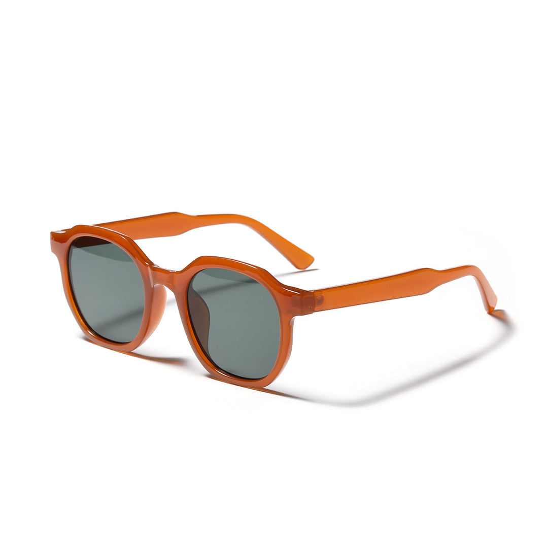 Damen stylische Sonnenbrille mit klarem Rahmen und polarisierten Gläsern Karnz