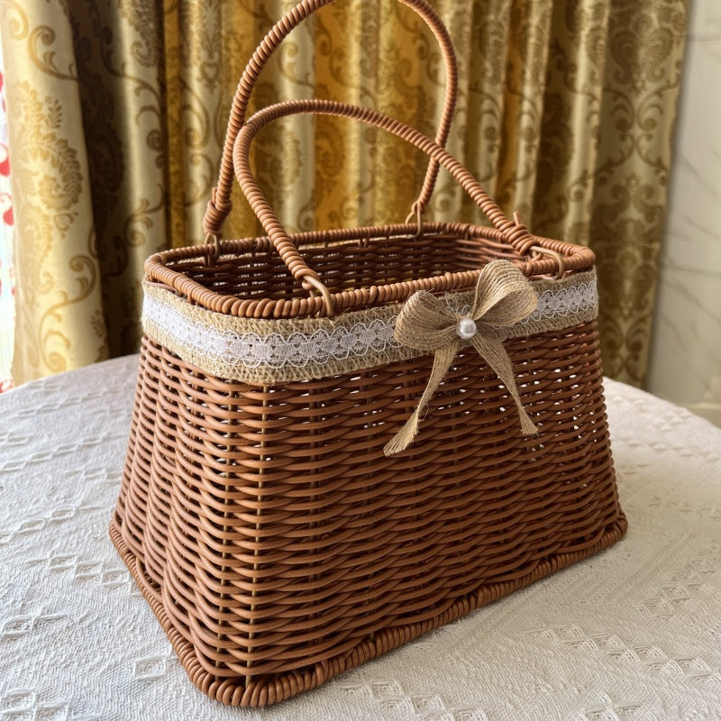 Eleganter Geflochtener Picknickkorb Karnz