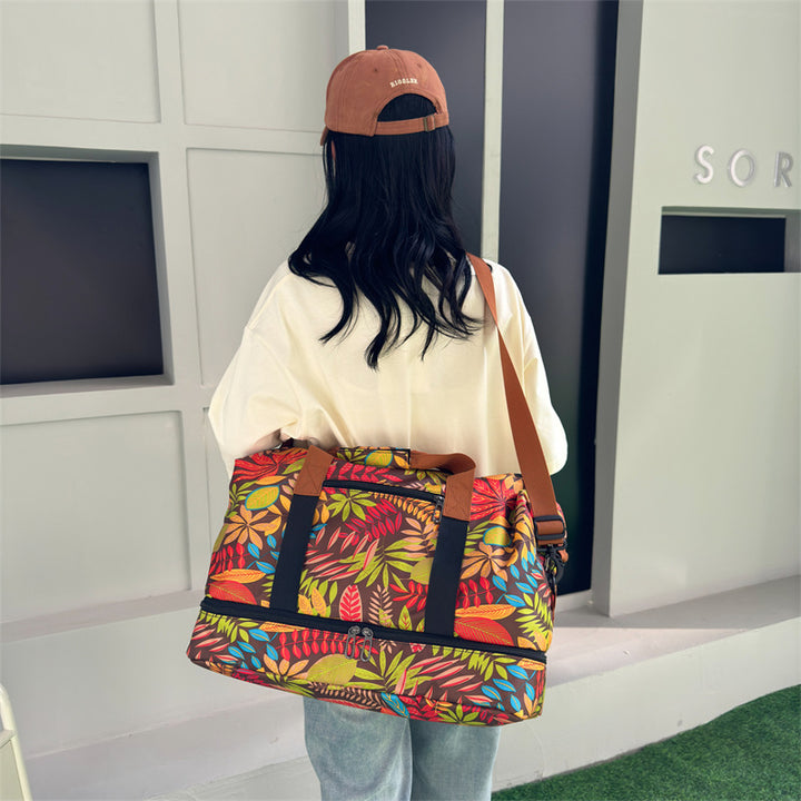Blumige Reis-Dufflebag