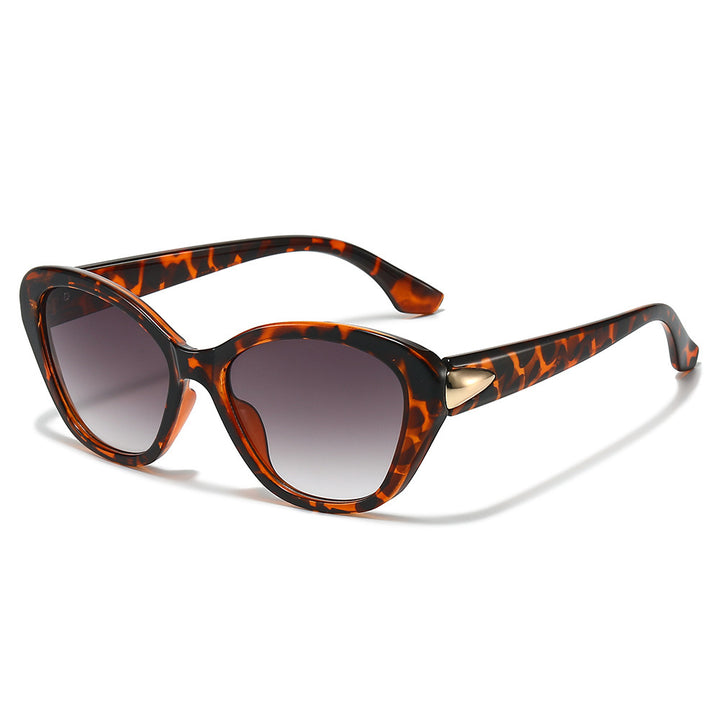 Stilvolle Cat-Eye-Sonnenbrille mit elegantem Gold-Detail Karnz
