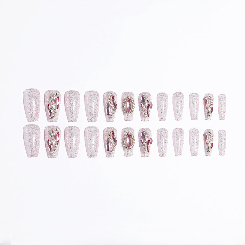 Glamouröser Nagelkunst-Set mit Kristallverzierung Karnz