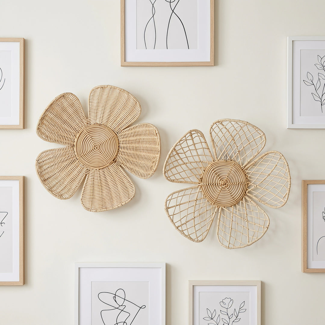Wanddekoration aus geflochtenem Material Karnz