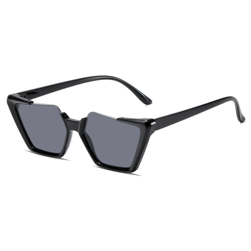 Damen moderne und stilvolle asymmetrische Sonnenbrille Karnz