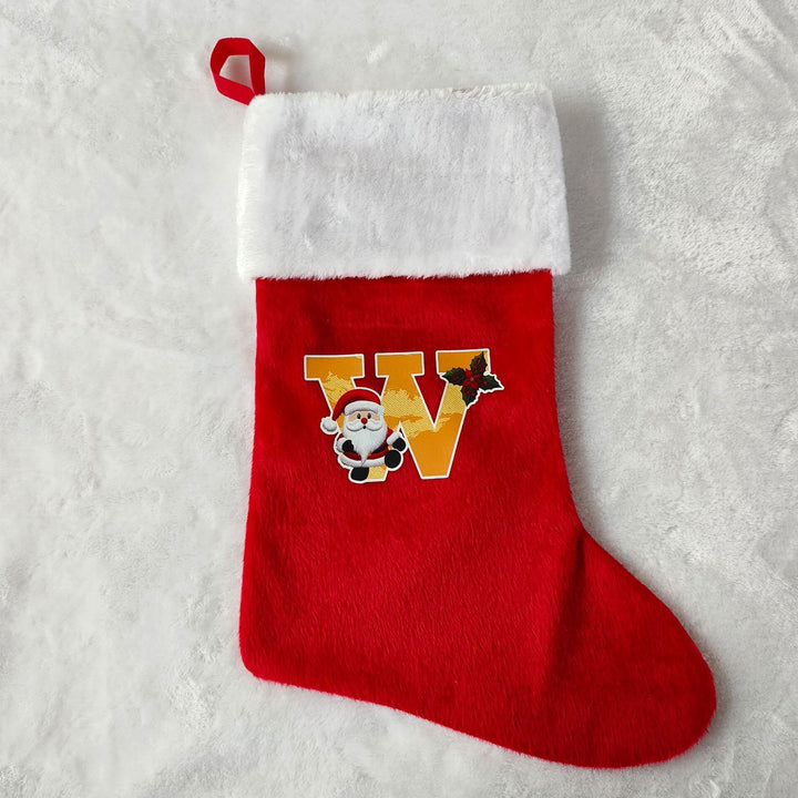 Festlicher Weihnachtsstrumpf mit personalisierbarem Motiv