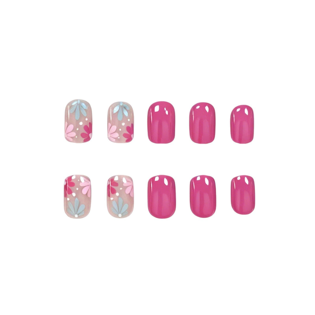 Künstlerische Florale Gel Nagelkunst Karnz