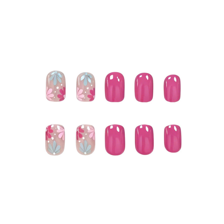Künstlerische Florale Gel Nagelkunst Karnz