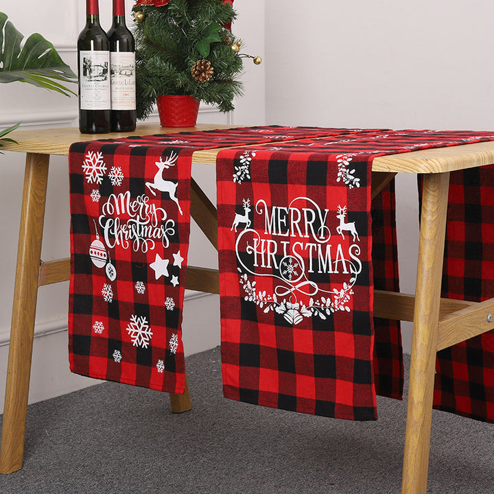 Festlicher Tischläufer mit Weihnachtsmotiv Karnz