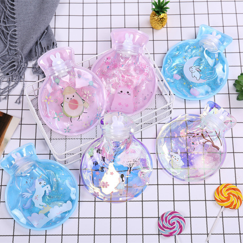 Damen Kawaii Wärmflasche mit niedlichem Stoffbezug Karnz