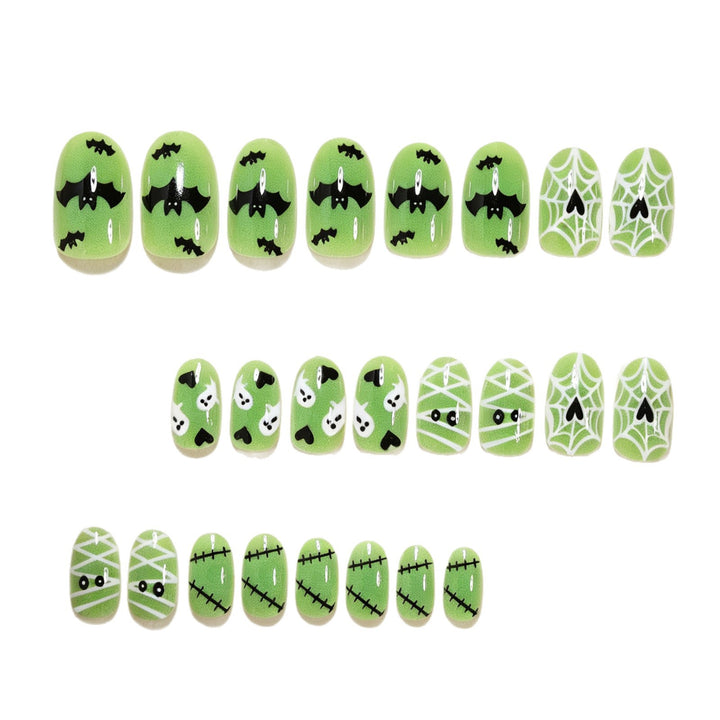 Verspieltes Halloween-Themen Druck-Nagelkunst-Set Karnz