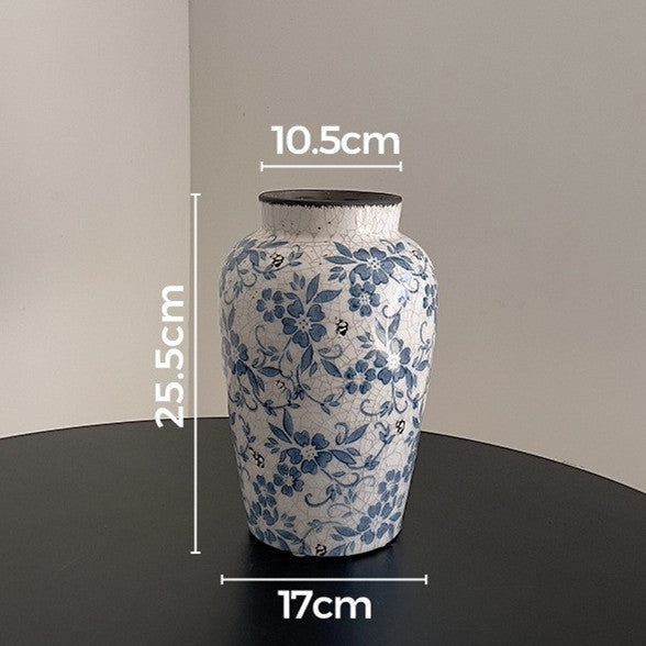 Handgefertigte Keramische Rissglas Blumen Dekorative Tischvase