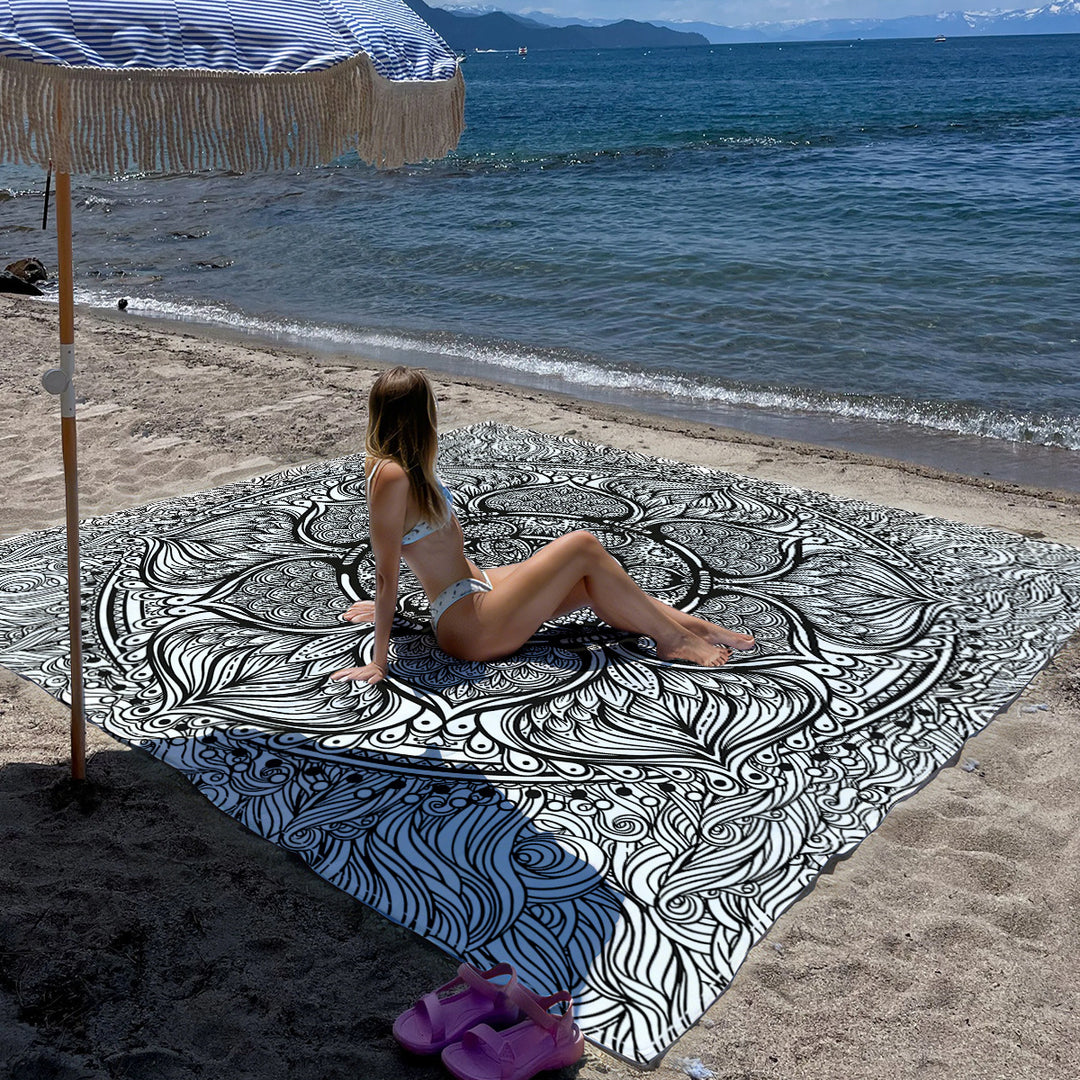 Mandala Design Strandmatte Karnz