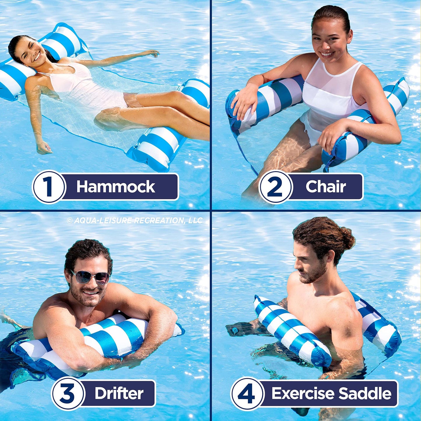 Unisex Aufblasbare Wasserliege mit Netzstruktur Karnz
