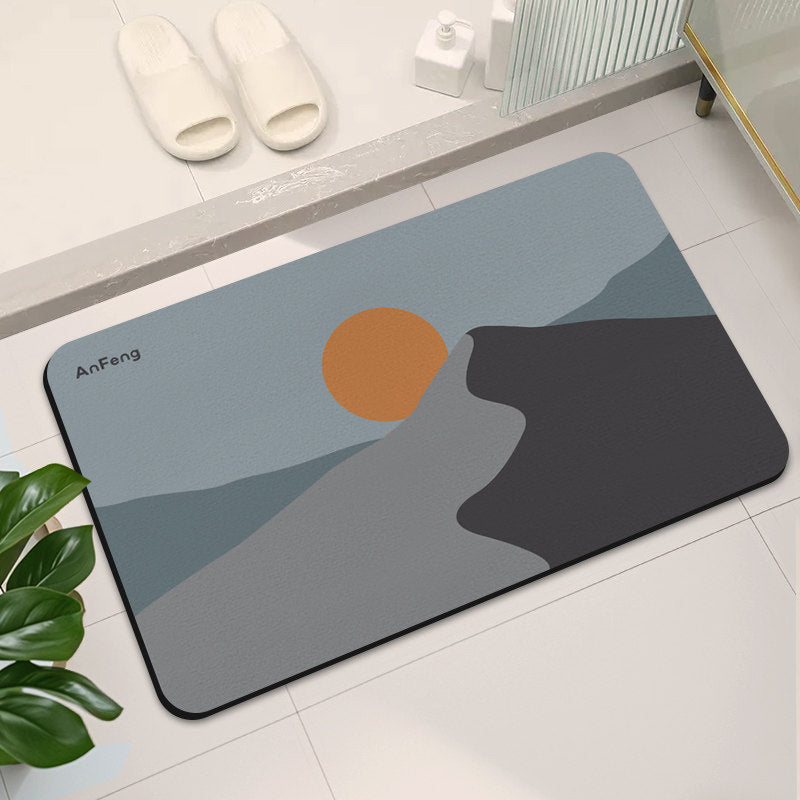 Stylische abstrakte Design Badematte