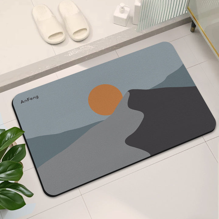 Stylische abstrakte Design Badematte