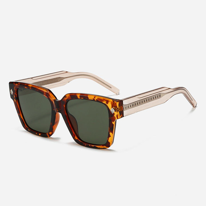 Damen Oversized Designer-Sonnenbrille mit stilvollem Rahmen und schützendem UV-Filter Karnz