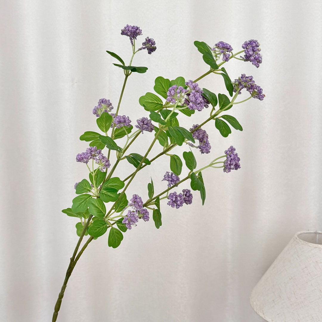 Künstlicher Blütenzweig mit lila Blüten Karnz