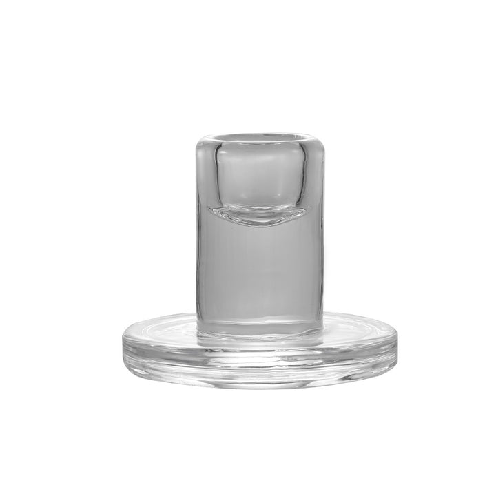 Klare Dicke Glas Taper Kerzenhalter Set Minimalistische Zylinderbasis Karnz